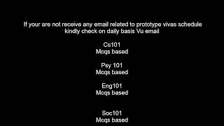 VU Exam Preparation 2024: MCQs and Viva Prototype Guide