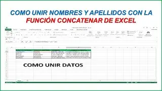 HOW TO COMBINE FIRST AND LAST NAMES WITH THE CONCATENATE FUNCTION 2025