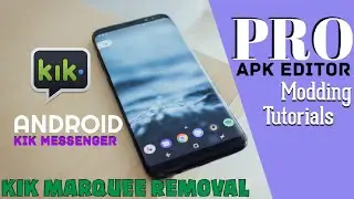 how to theme kik messenger  | marquee removal | Kik top banner removal