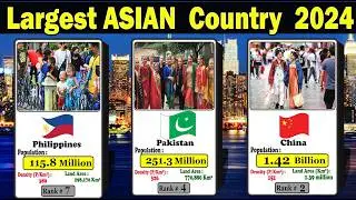 Largest ASIAN Countries by Population 2024 || Most Populated ASIAN Countries 2024