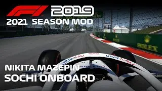 F1 2019 mod 2021 | Nikita Mazepin Haas Gameplay at Sochi Autodrom
