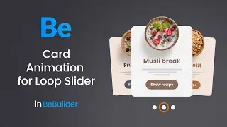Card animation effect for Loop Slider 💫