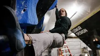 Turning a V1 Boulder into V7 on Adjustable Slab Wall
