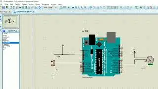09.Servo motor control using Potentiometer with Arduino in Proteus