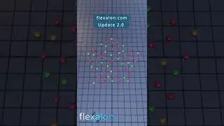 Testing the new shape layout from Flexalon 3D Layouts for #unity3d. #gamedev #indiegamedev #3d