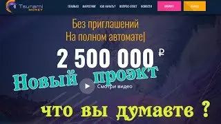 tsunami.money не лохотрон ли ? Проверка сайта  Проект Цунами Мани