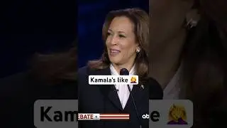 Kamala Harris' many reactions to Donald Trump during the presidential debate #shorts