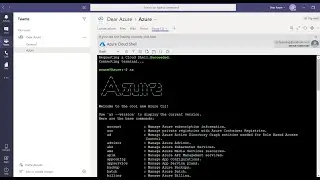 How to use Azure CLI in Microsoft Teams | 