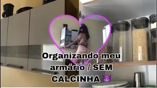 ORGANIZEI MEU ARMARIO!!! ESPELHO REVELOU TUDO!!!