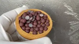 Матовые бусины для бальных танцев категория Ю1 шоколад