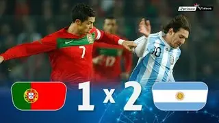 Portugal 1 x 2 Argentina C  Ronaldo x Messi ● 2011 Friendly Extended Goals