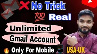 How to create unlimited gmail account 2024 | Unlimited USA Gmail Trick without Number Verification 📱