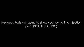 SQL INJECTION | WEB HACKING TUTORIAL | FIND INJECTION POINT |