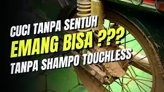 Wash a muddy motorbike WITHOUT TOUCHING | shampoo-free wash test..!!!!!