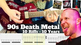 The Evolution of 90s Death Metal (1990-1999) with Guitar TAB