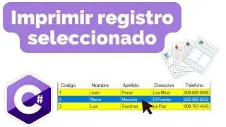 Reporte con parámetros ReportViewer c# | Filtrar datos en ReportViewer C# |Imprimir un solo registro