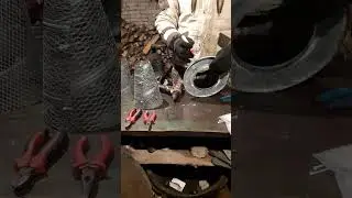 Мордушка (верша) из старых камазовских воздушных фильтров.