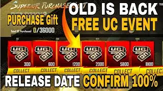 Next Purchase Gift Release date | Finally Old Purchase Gift Here Back | Next UC Purchase Gift Pubg