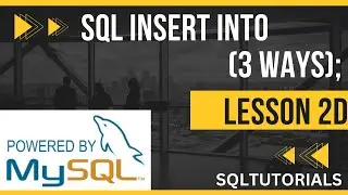 SQL LESSON 7B: SQL COMMAND TO INSERT DATA INTO TABLE| #sqlforbeginners #sqltutorialforbeginners