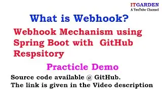 What is Webhooks? How to implement in Spring Boot with GitHub Repository as external Server