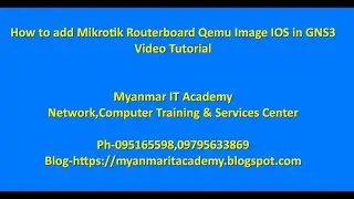 How to add Mikrotik Routerboard Qemu Image in GNS3