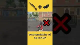Best sensitivity of 6x for DP | zero recoil | gyroscope sensitivity | BGMI