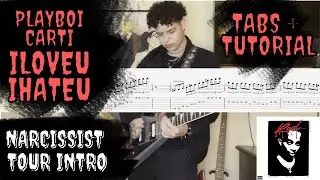ILoveUIHateU Narcissist Guitar TUTORIAL - Playboi Carti x Unharmed