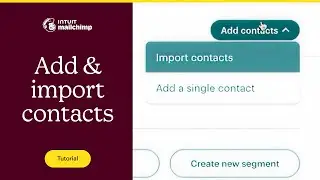 How to Add & Import Contacts to a Mailchimp Audience From a File (2025)