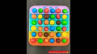 Trending Pop it Chocolate Recipe Using Rainbow Pop It Fidget Toy 