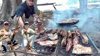 Epic Argentina Dove Hunt and Field BBQ! Dove Eating PIRAÑAS!
