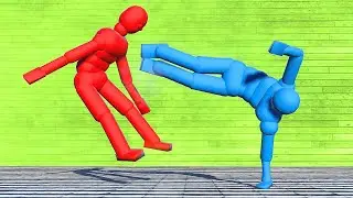 NPC Wars on Platforms with Active Ragdoll Dudes!