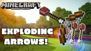 How To Make Explosive Arrows in Minecraft - Minecraft Bedrock Command Block Tutorial (out of date)