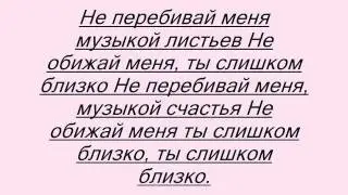 Нюша -не перебивай (караоке) текст