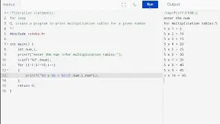 For Loop in C Programming | what is For Loop ? | Syntax and Example Program