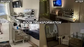 HUGE ROOM TRANSFORMATION | DEEP CLEANING, ORGANISATION AND NEW HOMEWARE 🤍