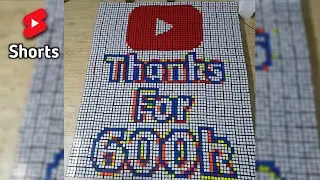 Thanks for 600k subscribers | Celebration with mosaic Art |