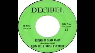 Sleigh Bells, Santa and Reindeer:  