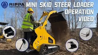 Rippa Skid Steer proves the critics wrong! Attachment testing and jobsite demo #rippa #skidsteer