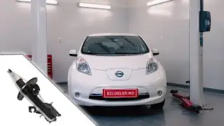 Nissan Leaf: Hvordan bytte støtdemper og fjærbeinslager foran - 2010 og nyere modeller