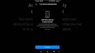 Enable Two Factor Authentication for Instagram Account 