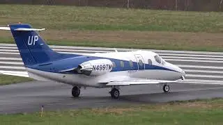 Wheels Up/Delta Private Jets Hawker/Beechjet 400A Taxi and Takeoff [4K Plane Spotting]