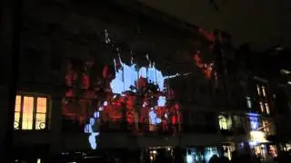 Light Paintings on the Wall - London Lumiere - Jan 2016
