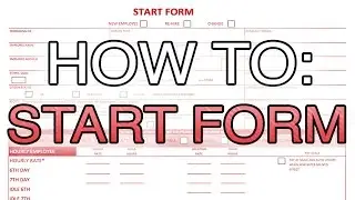How to fill a start form (Entertainment Partners)