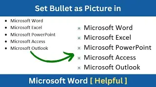 Set Bullet as Picture in Microsoft Word [ helpful ]