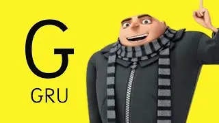 GRU 4 ABC - Despicable ME NEW movie - Learn the alphabet with GRU and the MINIONS !