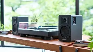 Audio-Technica AT-SP3X powered bookshelf speakers is Here to partner with your Bluetooth Turntables
