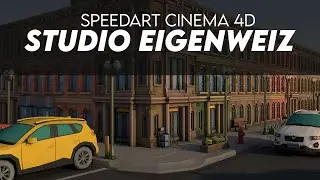 Street design 3D Speedart (Cinema 4D)