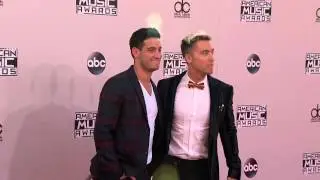 Lance Bass and Michael Turchin Red Carpet Fashion - AMA 2014