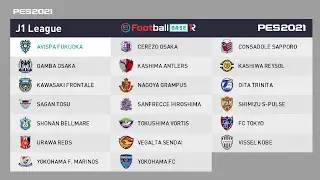 PES 2021 - J1 League Japan Real Faces