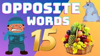 Opposite Words in English for Kids | Educational Video For Toddlers and Preschool | Learn Opposites